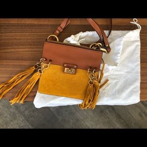 Chloé Jane fringed leather suede shoulder bag